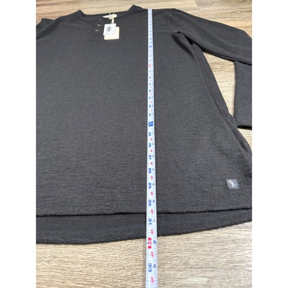 Civil Society Hogan Mens XL Black Hacchi Henley Long Sleeve Shirt NWT - Picture 3 of 7